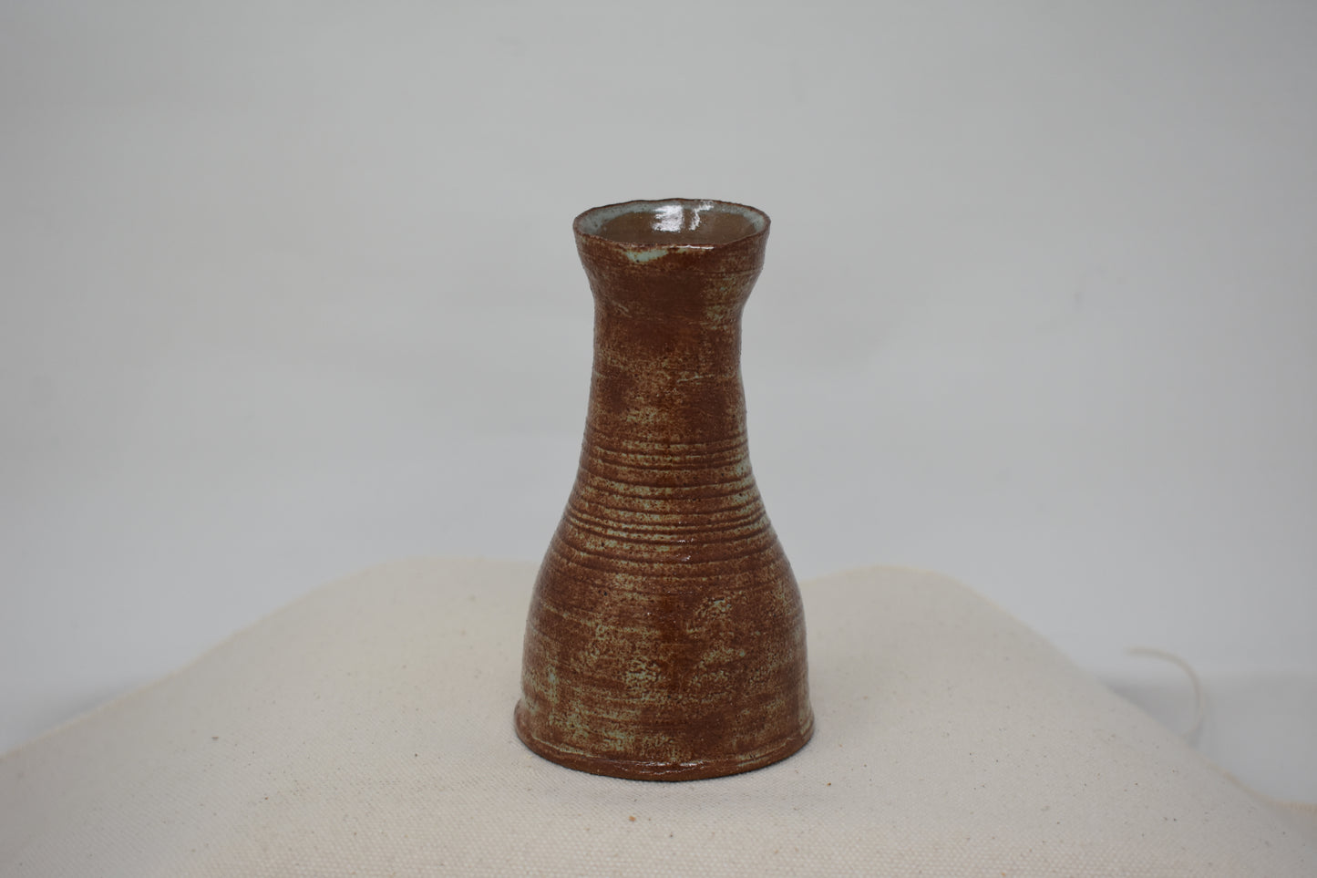 Small Brown And Green Vase