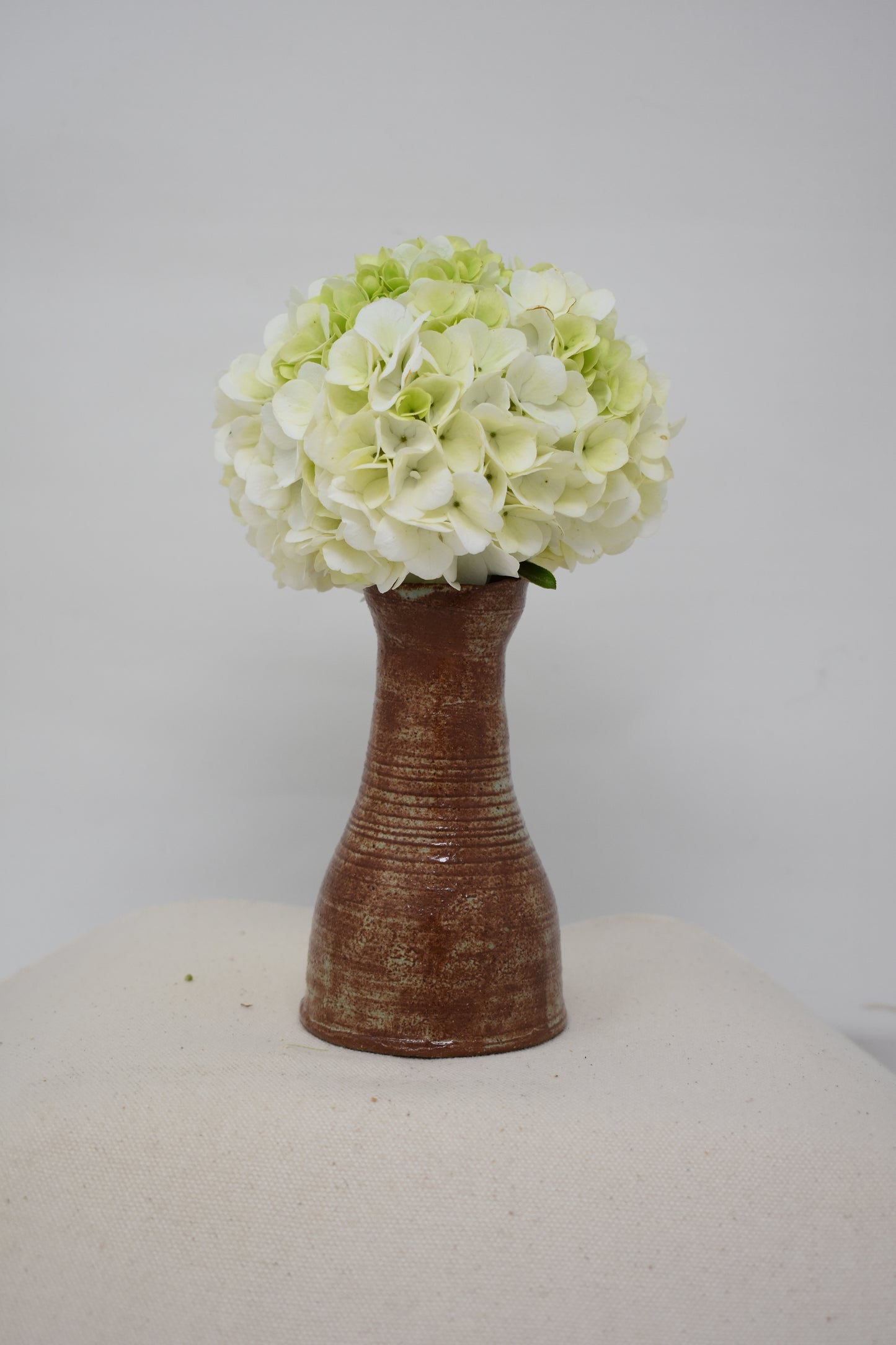 Small Brown And Green Vase
