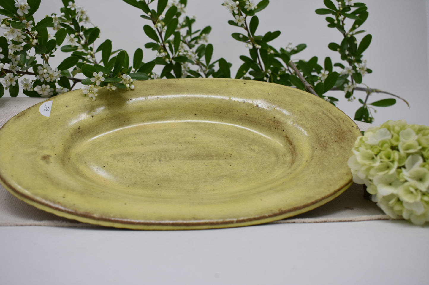 Yellow Oval Platter