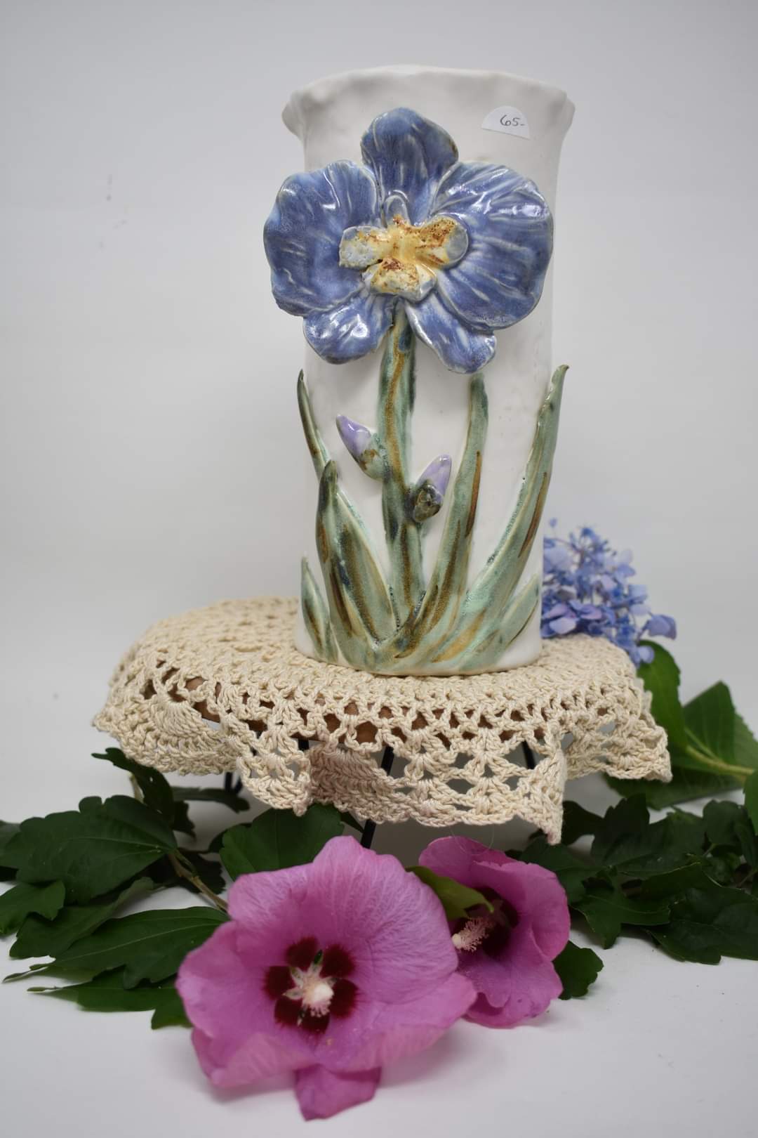 Blue Orchid Vase